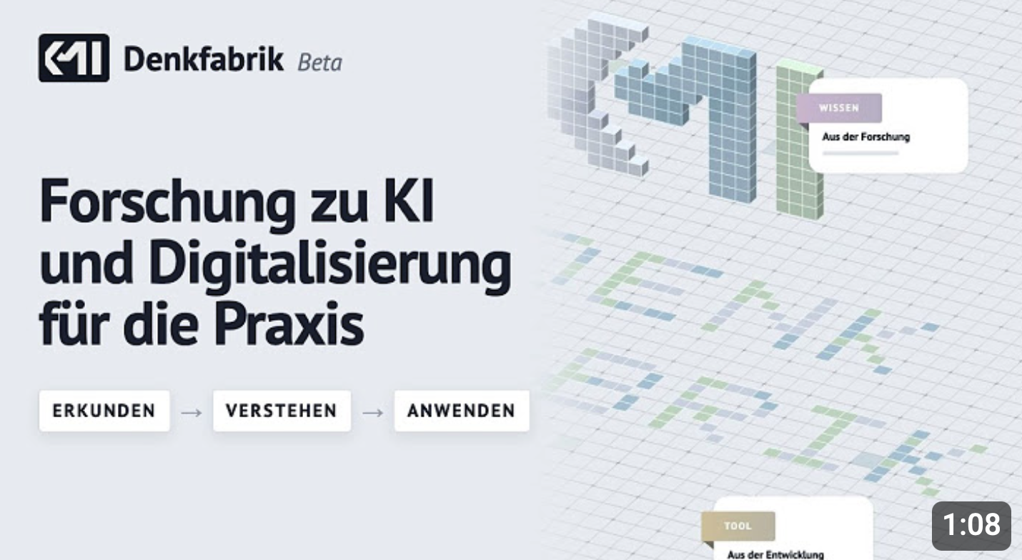 Denkfabrik - Forschung zu KI und Digitalisierung für die eigene Praxis